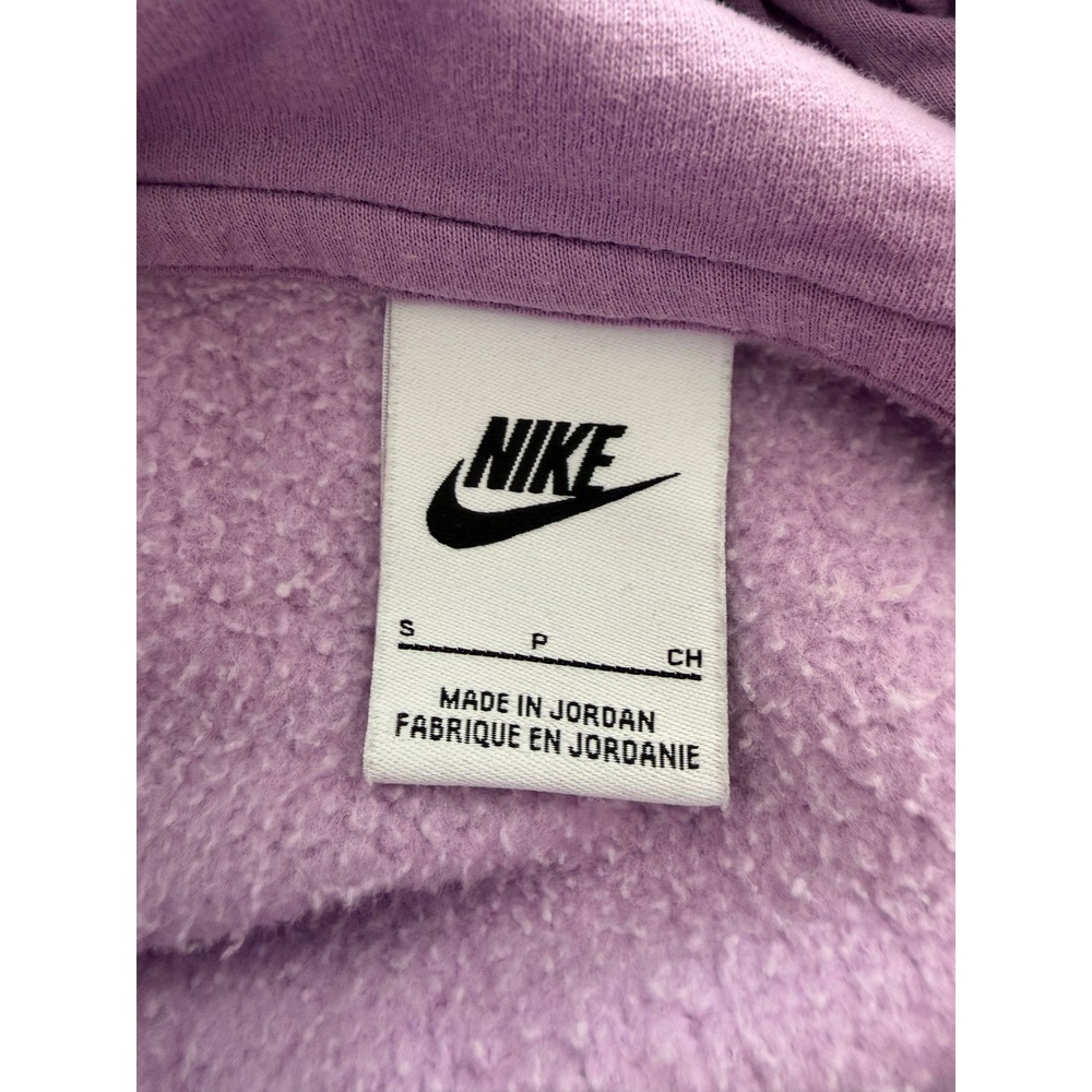 Nike Sportswear Essential Fleece Hoodie Lavender Purple Womens Small BV4124-591 - Picture 4 of 5